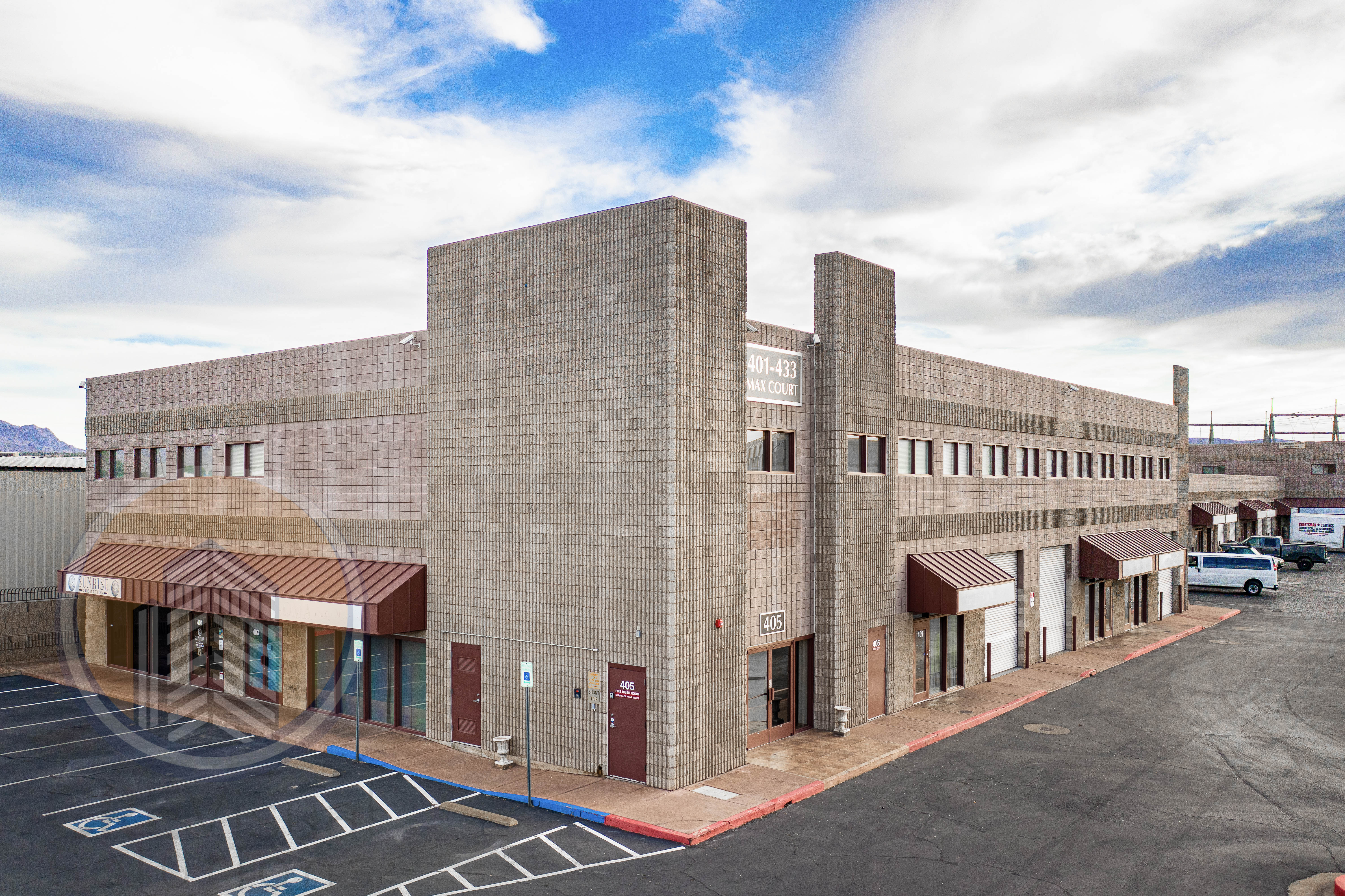 Industrial warehouse exterior — Las Vegas commercial real estate photography